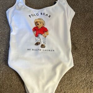 NWT Ralph Lauren Women’s  White  Heritage Swimsuit